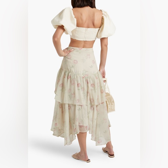 LoveShackFancy ~ Alex Midi Skirt - Picture 8 of 10